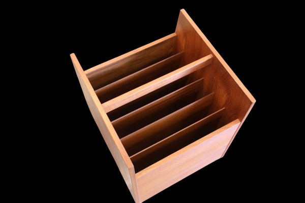LP Stand or Magazine Rack in Teak by Rolf Hesland for Bruksbo