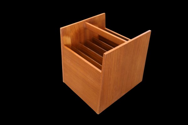 LP Stand or Magazine Rack in Teak by Rolf Hesland for Bruksbo
