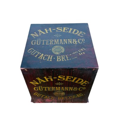 Antique Gütermann Thread Cabinet in Wood, 1890s for sale at Pamono