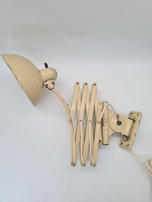 Vintage Industrial Wall-Mounted Scissor Lamp from Kaiser Idell