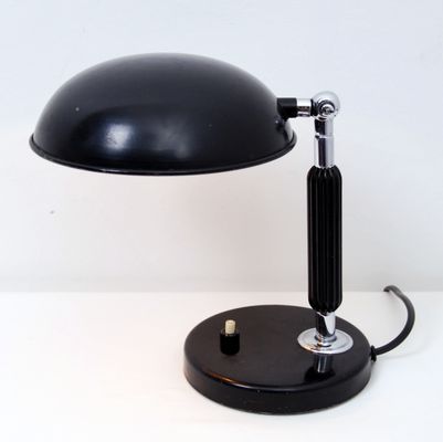 Vintage Chrome Black Lacquer Desk Lamp For At Pamono Vintage Chrome Black Lacquer Desk Lamp 2