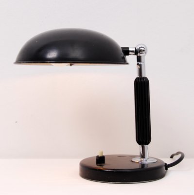 Vintage Chrome Black Lacquer Desk Lamp Bei Pamono Kaufen