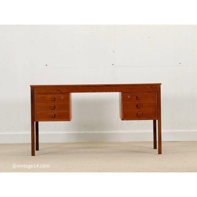 Mid-Century Modern Danish Teak Desk from Dominos Møbler, Denmark