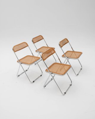 Plia Chairs by Giancarlo Piretti for Anonima Castelli, 1960s, Set
