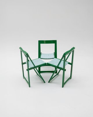 Trieste Folding Chairs by Aldo Jacober, 1970s, Set of 3 for sale