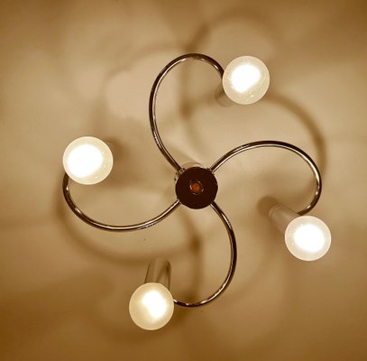 Vintage Helix Ceiling Light in Chrome from Cosack for sale at Pamono