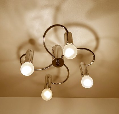Vintage Helix Ceiling Light in Chrome from Cosack for sale at Pamono