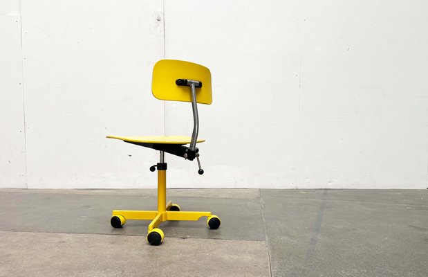 60's ミッドセンチュリー イエローアームチェア Mid-Century Modern Yellow Danish Children's Swivel Chair by Jørgen