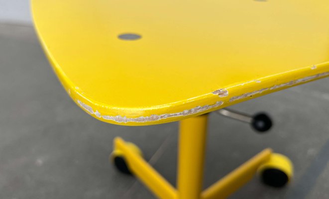 Mid-Century Modern Yellow Danish Children's Swivel Chair by Jørgen