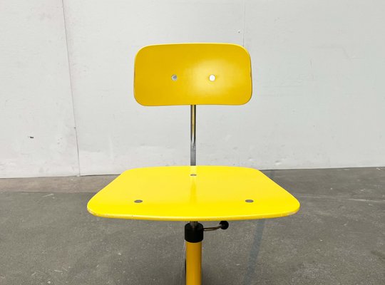 Mid-Century Modern Yellow Danish Children's Swivel Chair by Jørgen