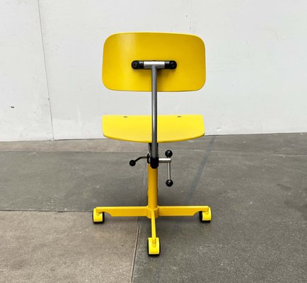 Mid-Century Modern Yellow Danish Children's Swivel Chair by Jørgen