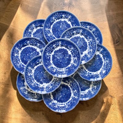エノック エイボンコテージ ウェッジウッド  プレート 5枚 Vintage English Avon Cottage Plates by Enoch Wedgwood Avon, 1950s
