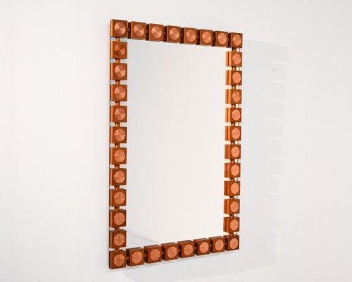 Swedish Mirror by Lars-Göran Nilsson for Glas and Trä Hovmantorp