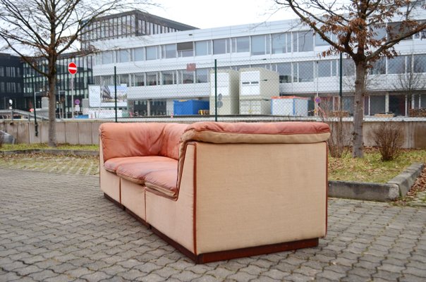 Sapporo Sofa in Cognac Canvas and Leather from Oy Dahlqvist AB
