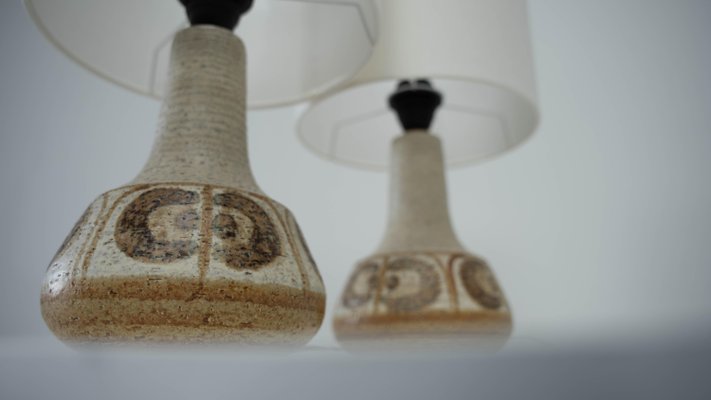 Ceramic Table Lamps from Svend Aage Jensen, 1970s, Set of 2 for