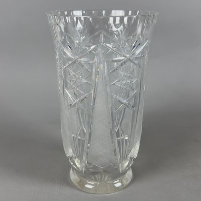 Böhmische Vintage Kristallvase, 1960er bei Pamono kaufen