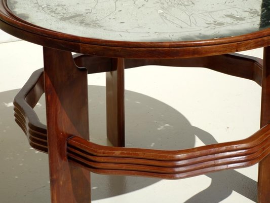 Vintage Italian Art Deco Coffee Table By Vittorio Valabrega For Sale At Pamono