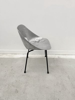 Tulip Chair in Aluminium by Pierre Guariche for Steiner, France 