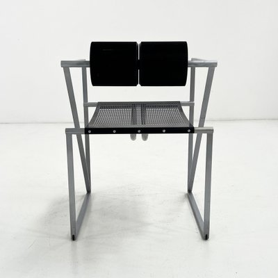 Black and Grey Seconda Chair by Mario Botta for Alias, 1980s for