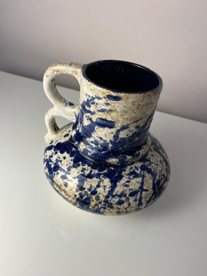 Blau gesprenkelte Karaffe von Marei Keramik bei Pamono kaufen