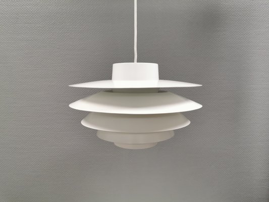 Vintage Danish Verona Lamp in White Lacquer by Svend Middelboe for