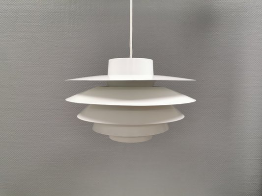 Vintage Danish Verona Lamp in White Lacquer by Svend Middelboe for