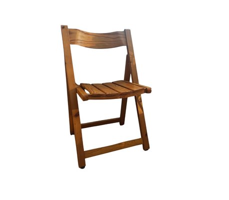 その他 American Vintage Wooden Folding Chair Mid-Century Scandinavian Pine Folding Chairs, 1970, Set of 2 for