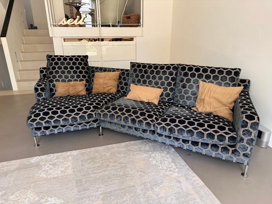 Curved Three-Seat Harry Sofa by Antonio Citterio for B&B Italia