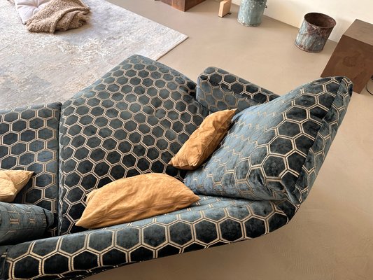Curved Three-Seat Harry Sofa by Antonio Citterio for B&B Italia