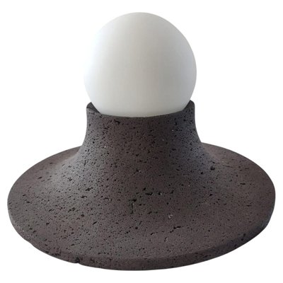 Basalte Natural Lava Stone Wall Lamp by Clemence Birot for sale at