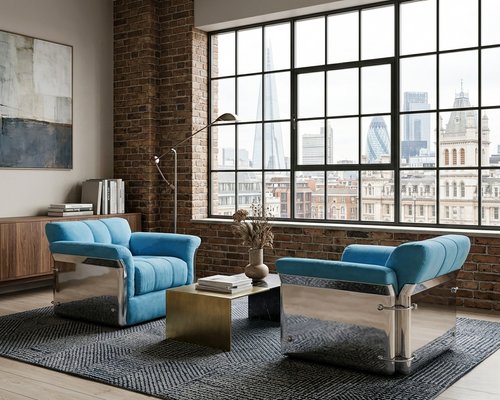 Vintage Larissa Armchairs by Vittorio Introini from Saporiti