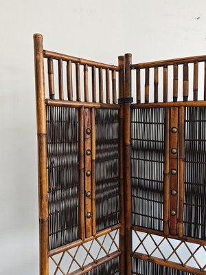 Italienischer Mid-Century Raumteiler aus Bambus & Messing, 1970er bei  Pamono kaufen