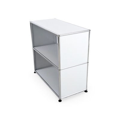 Original Usm Haller Chest of Drawers Fritz Haller White Cabinet