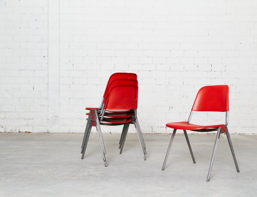 Model 1601 Stacking Chairs by Don Albinson for Knoll International