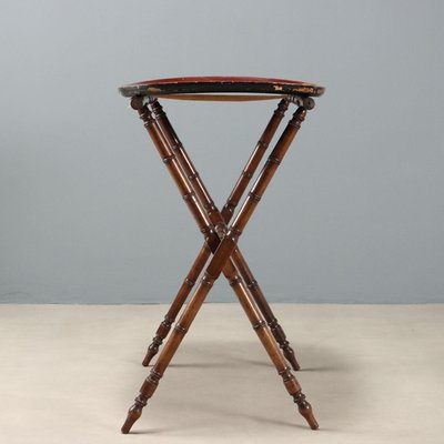 Lacquered Wood Tray Table for sale at Pamono