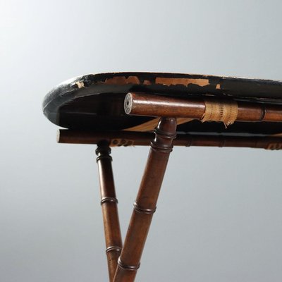 Lacquered Wood Tray Table for sale at Pamono