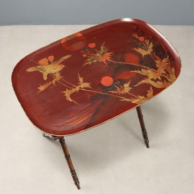 Lacquered Wood Tray Table for sale at Pamono
