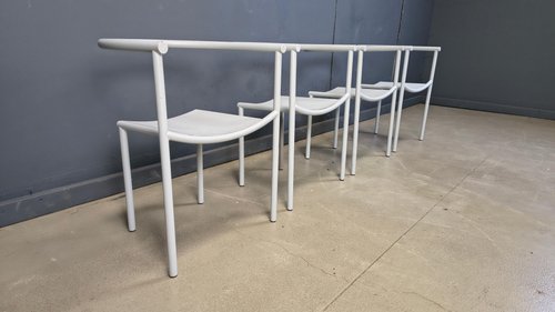 Vintage Von Vogelsang Chairs by Starck for Driade, 1980s, Set of 4