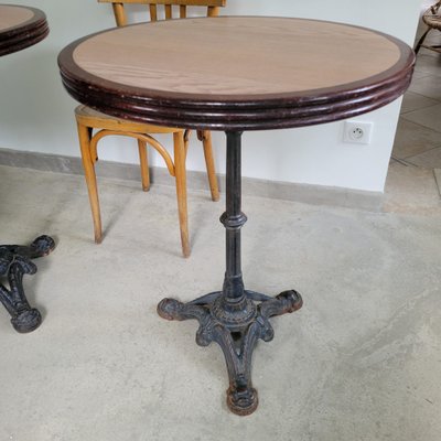 Parisian Bistro Table in Black Cast Iron, 1890s for sale at Pamono