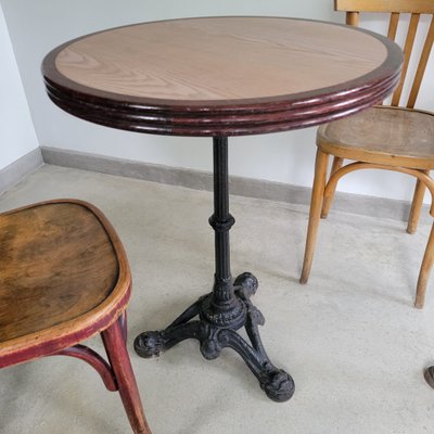 Parisian Bistro Table in Black Cast Iron, 1890s for sale at Pamono