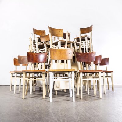 Classic Bentwood Painted Dining Chair by Ton and Thonet,1950s for 