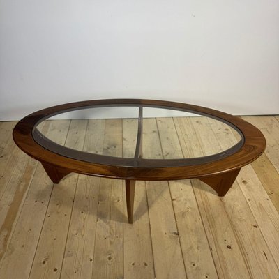 Astro Oval Teak and Glass Coffee Table from G-Plan for sale at Pamono