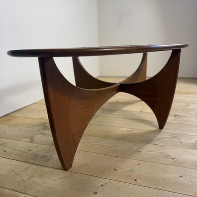 Astro Oval Teak and Glass Coffee Table from G-Plan for sale at Pamono