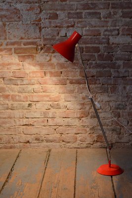 Mid-Century Chrome Floor Lamp by J. Hůrka for NAPAKO, Czech, 1950s