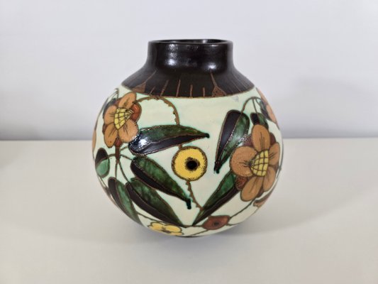Art Deco Model D1847 Vase by Charles Catteau for Boch Frères