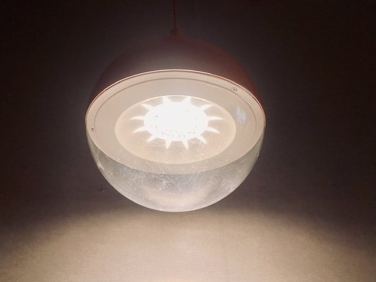 Vintage Space Age Orange Väster Pendant Light by Knut Hagberg for