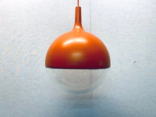 Vintage Space Age Orange Väster Pendant Light by Knut Hagberg for