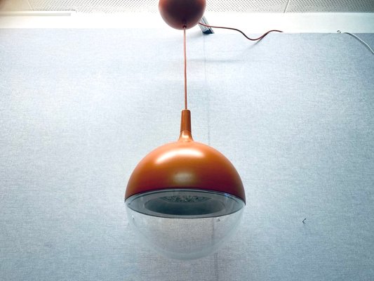 Vintage Space Age Orange Väster Pendant Light by Knut Hagberg for