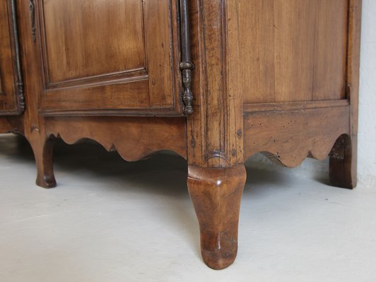 Provincial Louis XV French Walnut Enfilade or Sideboard, 1800s for