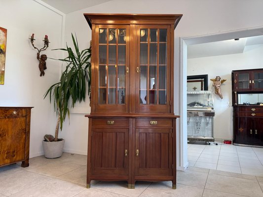 Antique Art Nouveau Display Bookcase, 1890s for sale at Pamono